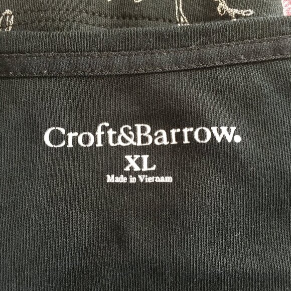 Croft & Barrow Cardinal and Branch Cottagecore Holiday Long Sleeve T-Shirt Sz XL - Picture 4 of 6